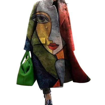Esther Women's Coat in an Oversized Fit with a Wrap Front, photo 2