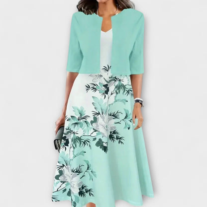 Eva Women's Co-ord Set with Three-quarter Sleeves and an All-over Print, photo 3