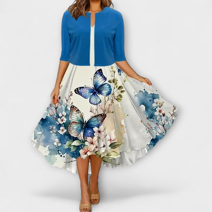 Eva Women's Co-ord Set with Three-quarter Sleeves and an All-over Print, photo 8