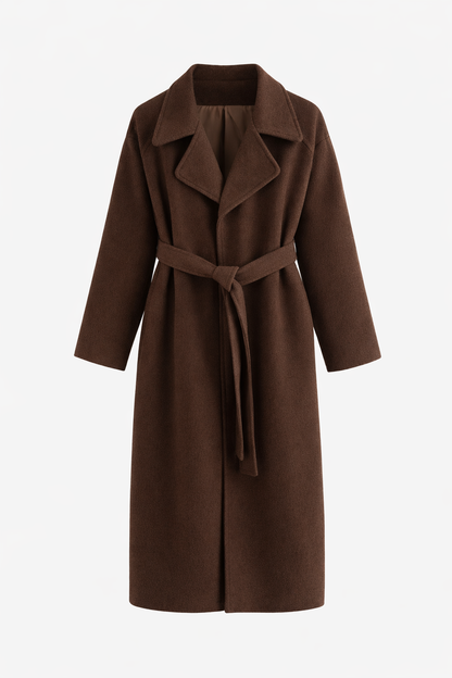 Faith Women's Coat in a Long Cut with a Belt, photo 2