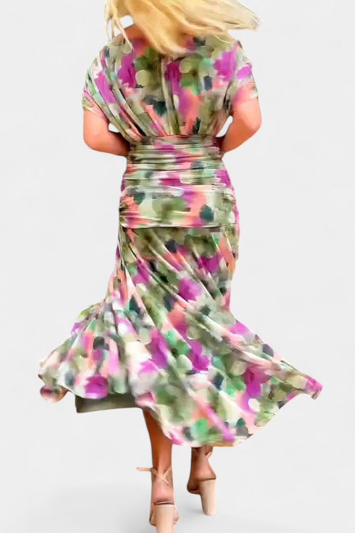 Fay Women's Dress in a Long Cut with a Floral Print, photo 2