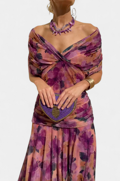 Fay Women's Dress in a Long Cut with a Floral Print, photo 3
