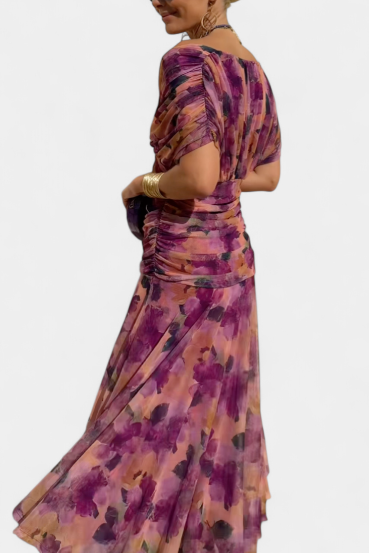 Fay Women's Dress in a Long Cut with a Floral Print, photo 4