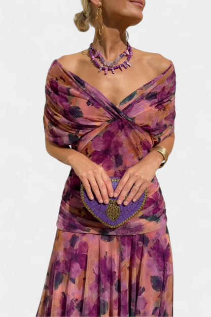 Fay Women's Dress in a Long Cut with a Floral Print, photo 5