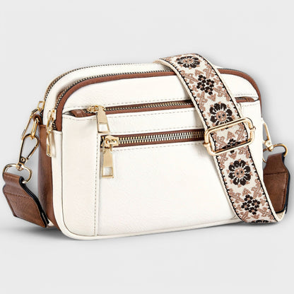 Frances Women's Shoulder Bag in a Leather Look with a Zip and Pockets, photo 7