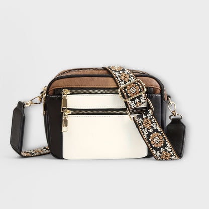 Frances Women's Shoulder Bag in a Leather Look with a Zip and Pockets, photo 8
