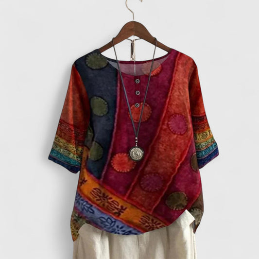 Freya Women's Top in a Long Cut with an All-over Print, photo 1