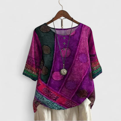 Freya Women's Top in a Long Cut with an All-over Print, photo 4