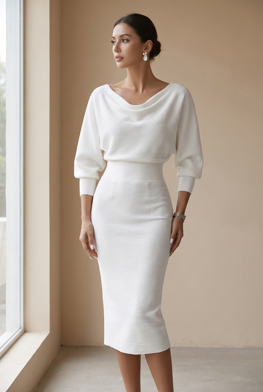 Frida Women's Dress in Knit with Long Sleeves, photo 1
