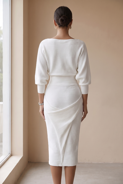 Frida Women's Dress in Knit with Long Sleeves, photo 3