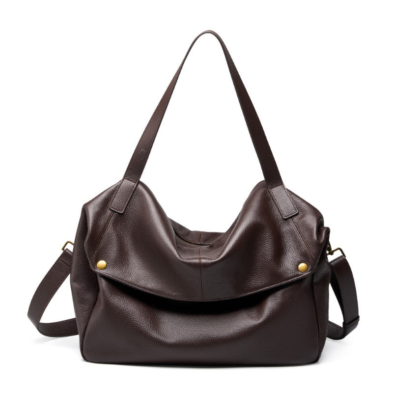 Gloria Women's Bag with a Zip and Pockets in Coffee, photo 1