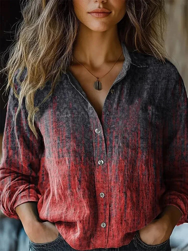 Grace Women's Blouse with Lapels and a Floral Print, photo 6