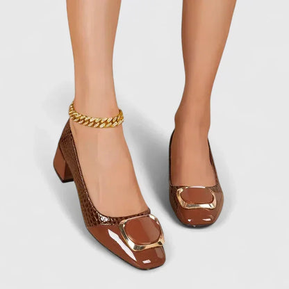 Greta Women's Loafers with a Block Heel, photo 2