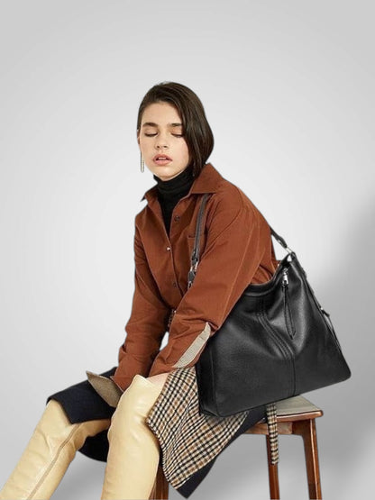 Heidi Women's Bag in Leather with Pockets, photo 10