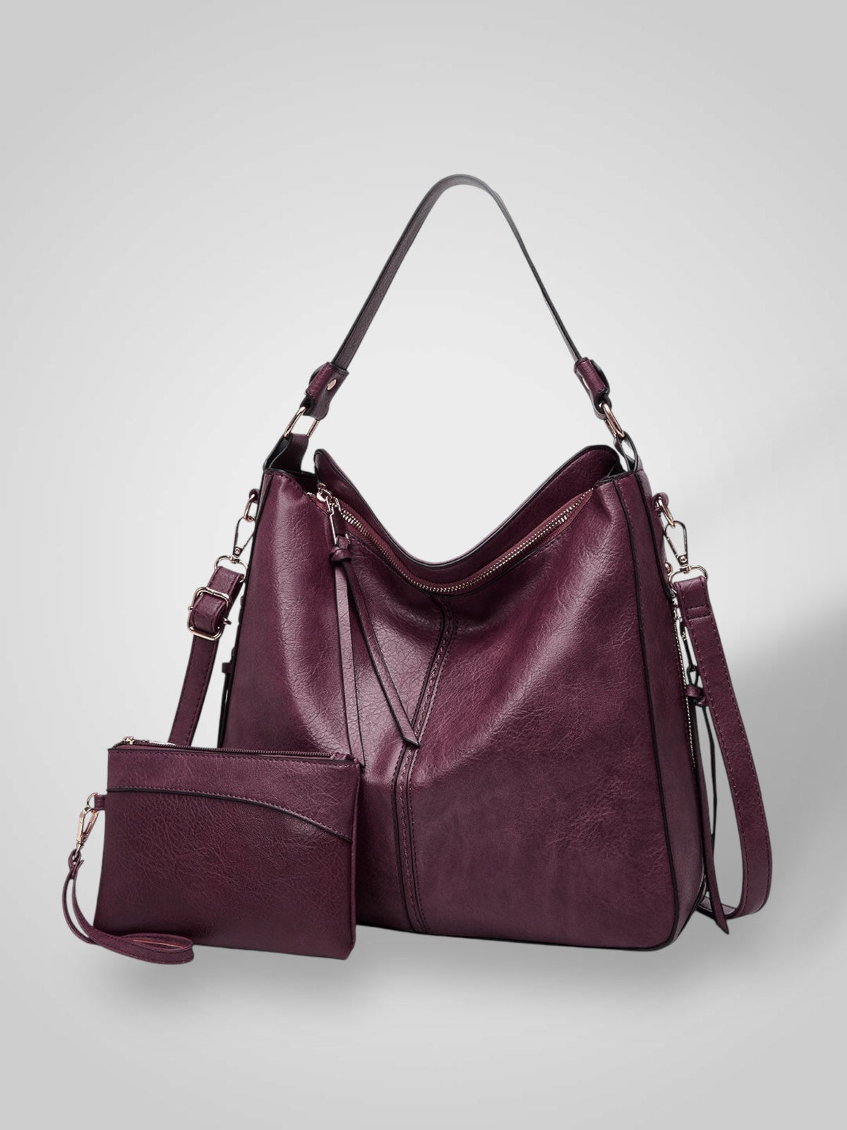 Heidi Women's Bag in Leather with Pockets, photo 2
