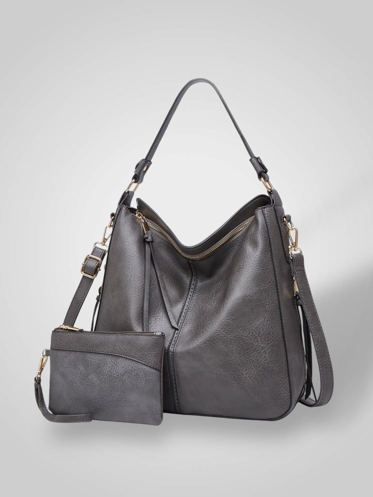 Heidi Women's Bag in Leather with Pockets, photo 3