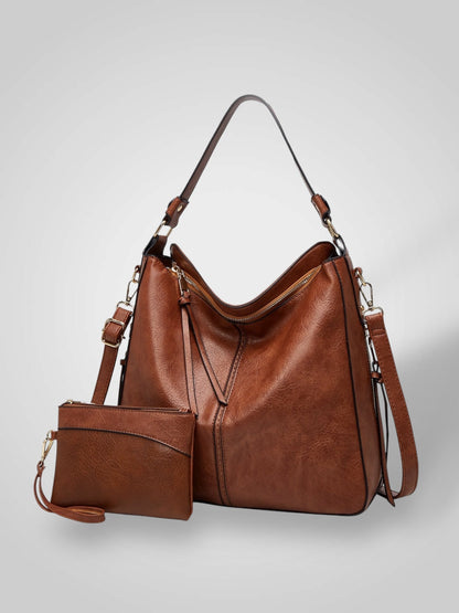 Heidi Women's Bag in Leather with Pockets, photo 6