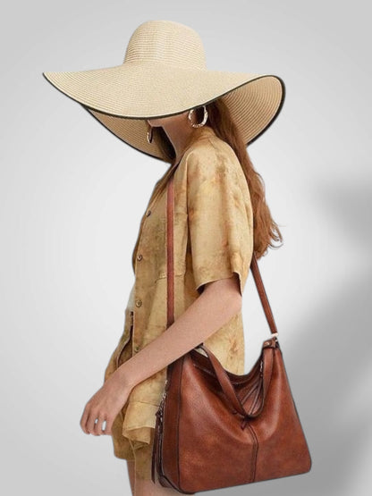 Heidi Women's Bag in Leather with Pockets, photo 7