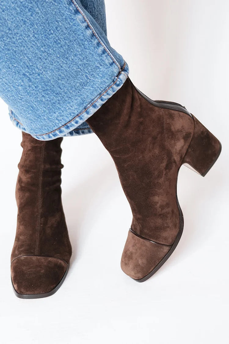 Helen Women's Boots in a Suede Look with a Stiletto Heel, photo 1