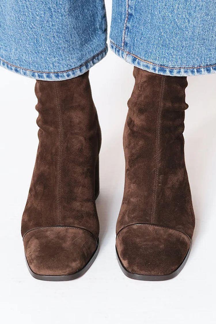 Helen Women's Boots in a Suede Look with a Stiletto Heel, photo 2