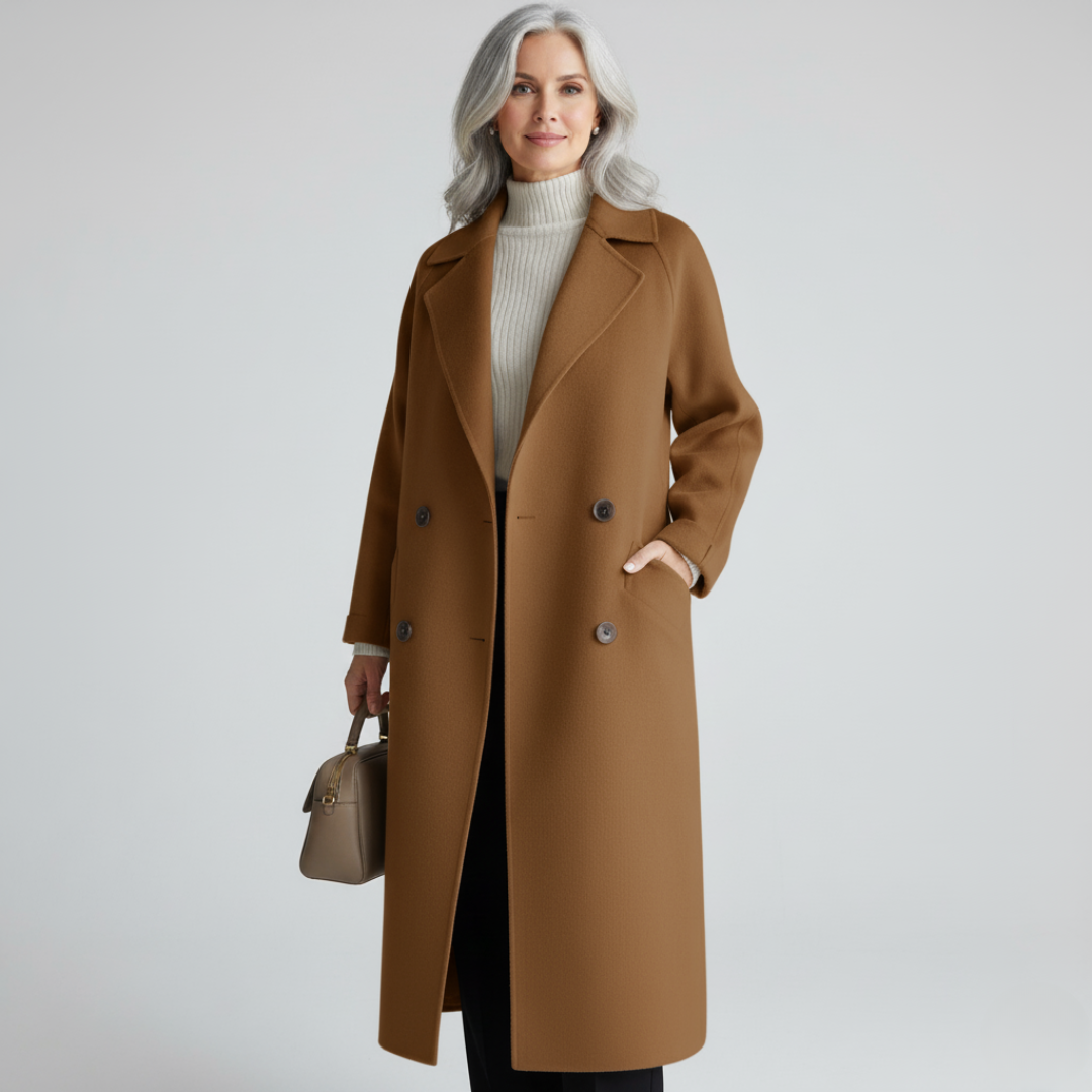 Iona Women's Coat with Lapels with Buttons with Long Sleeves, photo 2