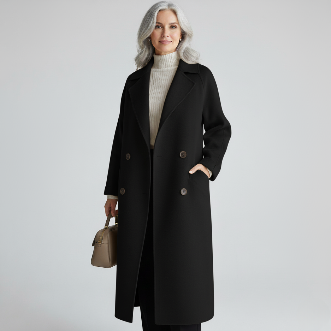 Iona Women's Coat with Lapels with Buttons with Long Sleeves, photo 3