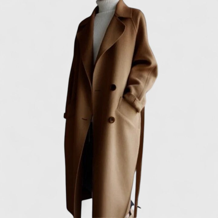 Iona Women's Coat with Lapels with Buttons with Long Sleeves, photo 5