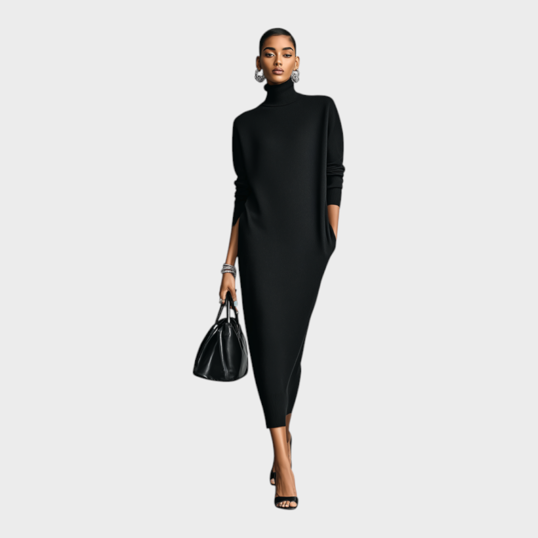 Iris Women's Dress in Knit in a Relaxed Fit with Pockets, photo 2