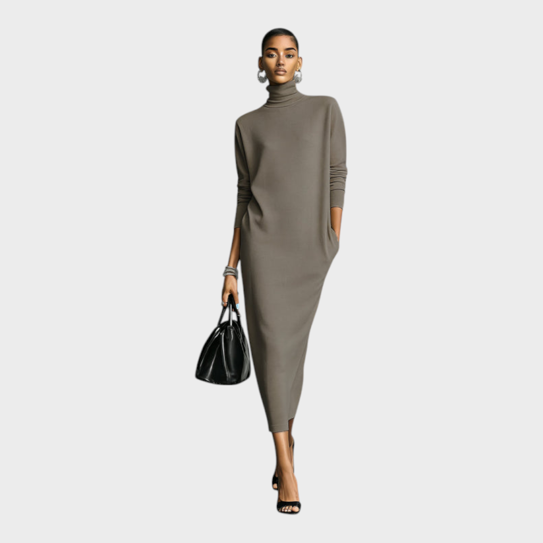 Iris Women's Dress in Knit in a Relaxed Fit with Pockets, photo 4