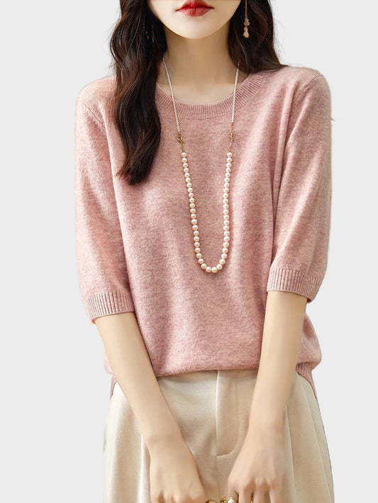 Ivy Women's Sweater in Knit with a Round Neck, photo 2
