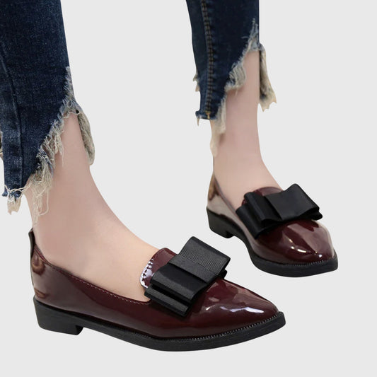 Jemima Women's Loafers with a Flat Sole in Red, photo 2