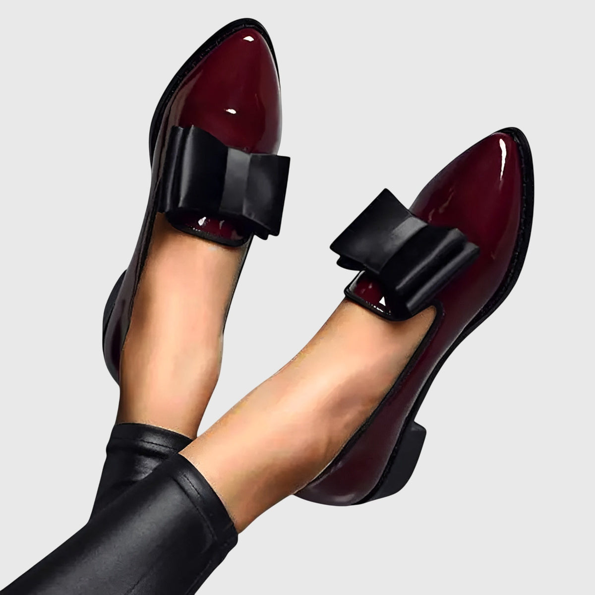Jemima Women's Loafers with a Flat Sole in Red, photo 9