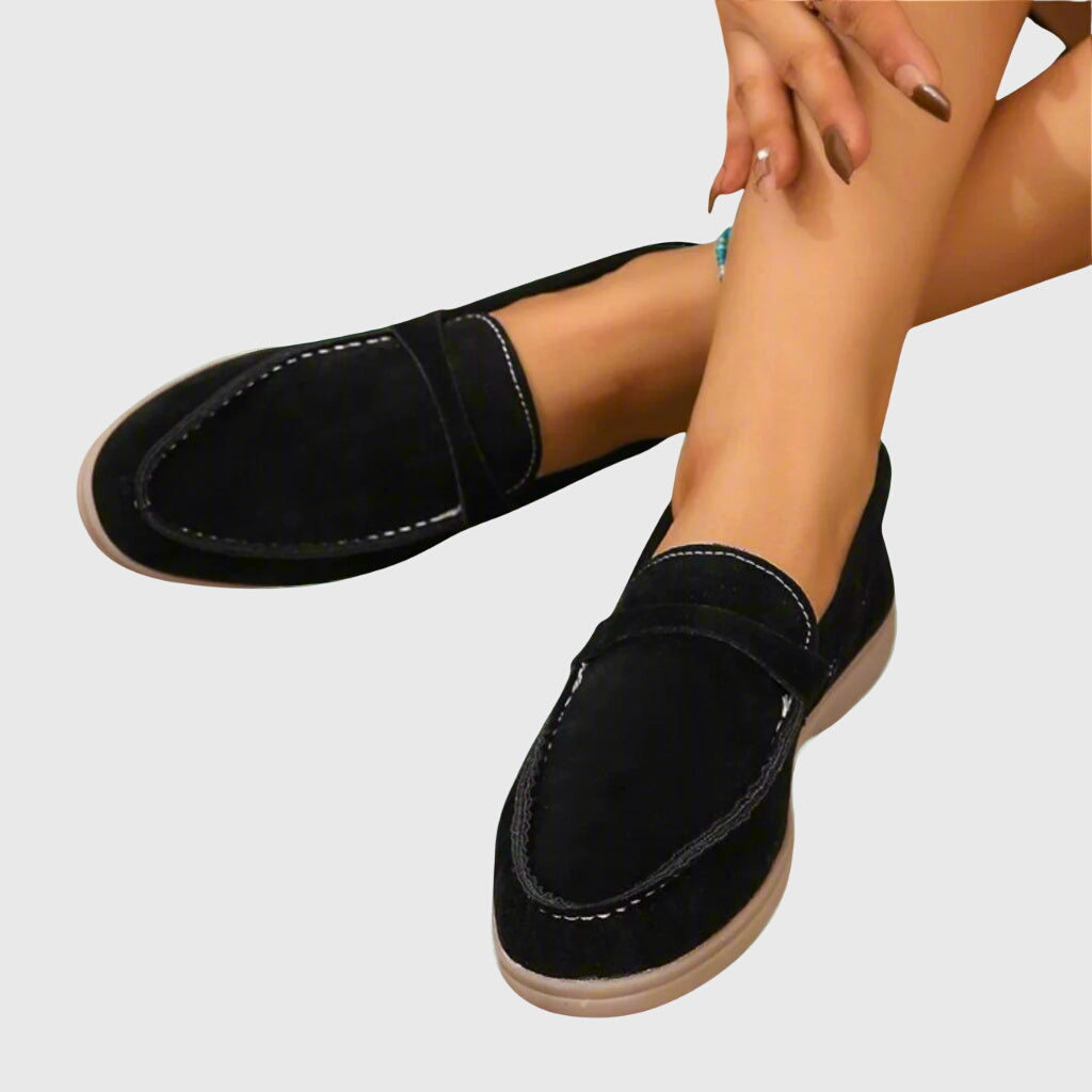 Jenny Women's Slip-On Loafers in a Suede Look, photo 4