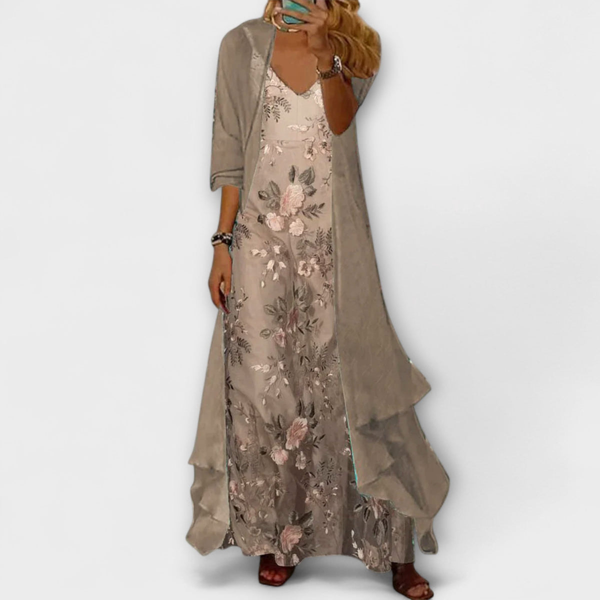 Josie Women's Dress in Maxi Length with a Floral Print, photo 1