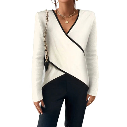 Kara Women's Sweater in Knit with a V-neck, photo 3