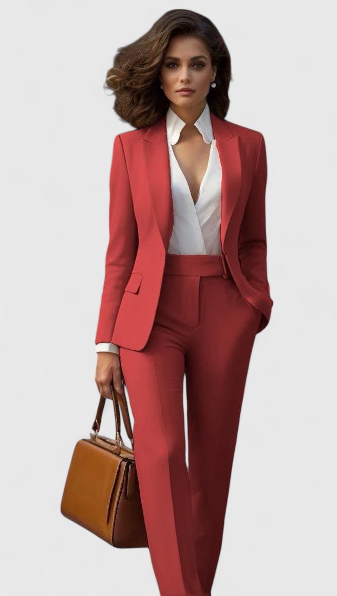 Keira Women's Co-ord Set with Straight Legs with Lapels, photo 1