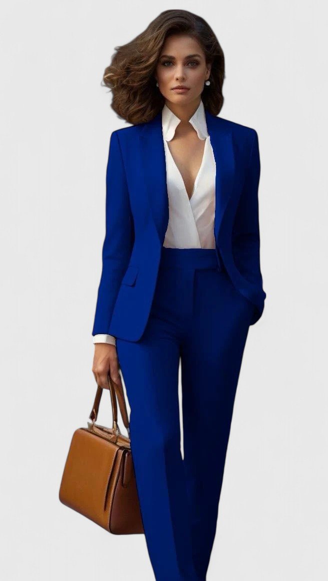 Keira Women's Co-ord Set with Straight Legs with Lapels, photo 4