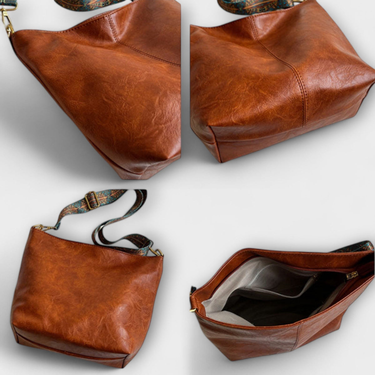 Lena Women's Shoulder Bag with a Patterned Strap, photo 6