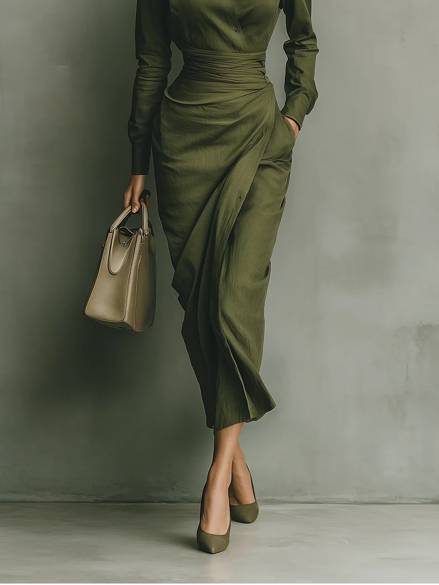 Lilian Women's Dress in a Slim Fit in Maxi Length, photo 3