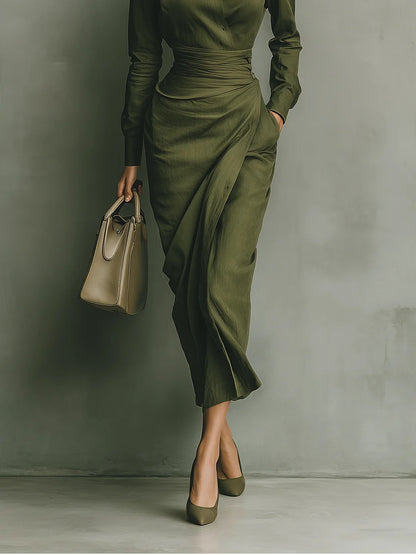 Lilian Women's Dress in a Slim Fit in Maxi Length, photo 3