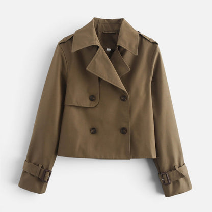 Lucille Women's Trench Coat with Lapels with Buttons, photo 1