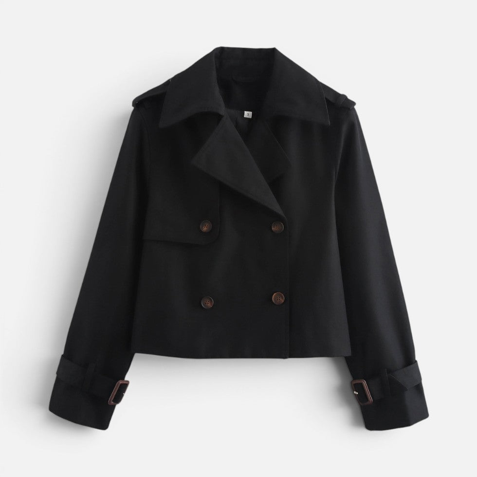 Lucille Women's Trench Coat with Lapels with Buttons, photo 2