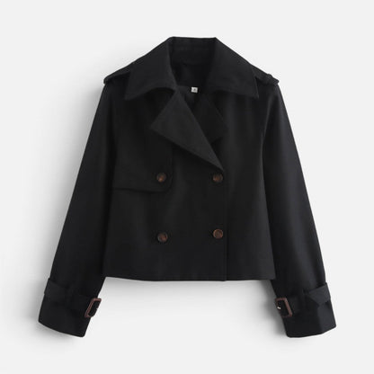 Lucille Women's Trench Coat with Lapels with Buttons, photo 2