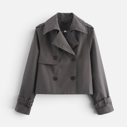 Lucille Women's Trench Coat with Lapels with Buttons, photo 3