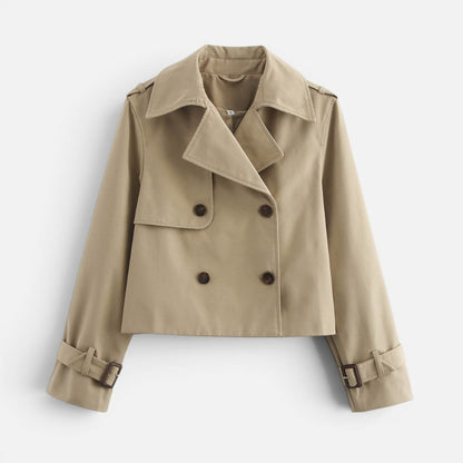 Lucille Women's Trench Coat with Lapels with Buttons, photo 4