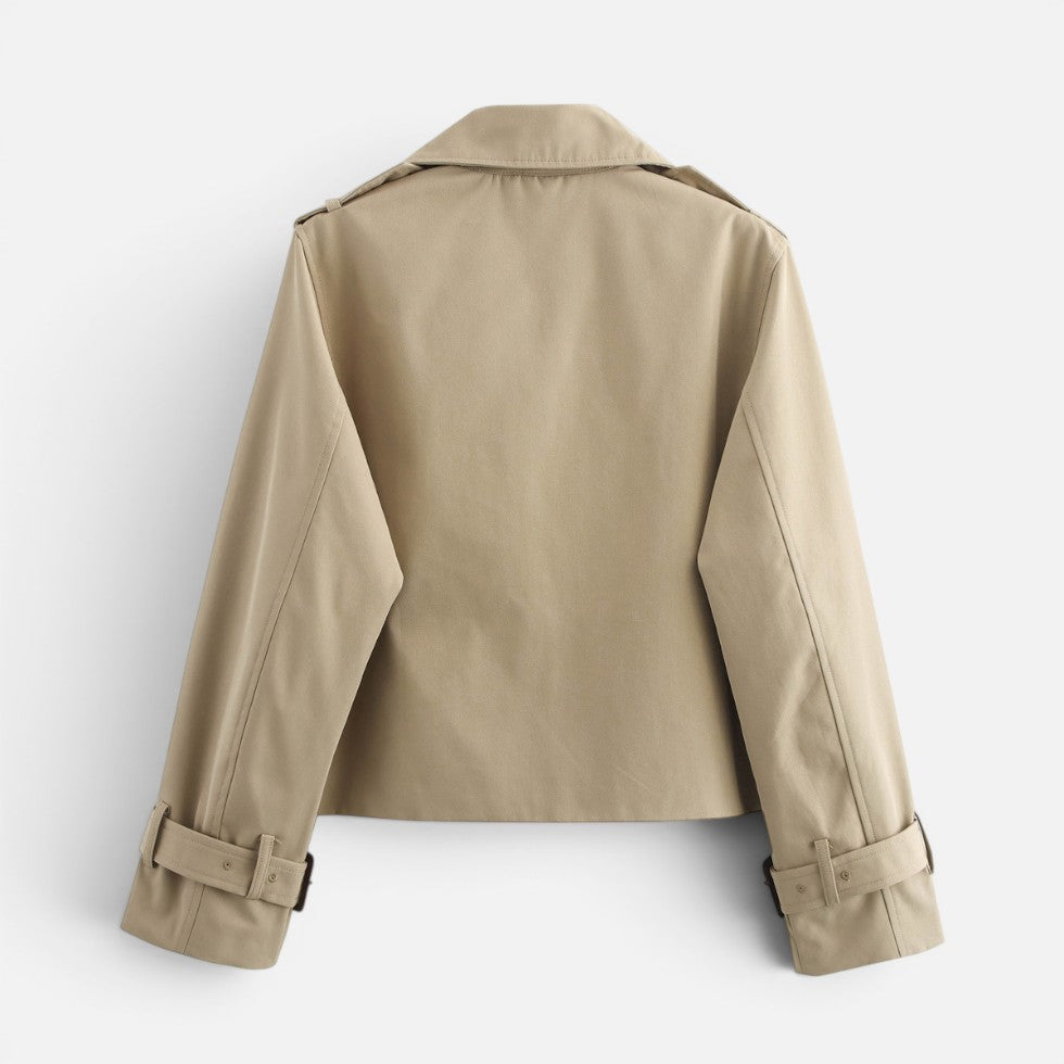Lucille Women's Trench Coat with Lapels with Buttons, photo 5