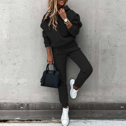 Maddie Women's Co-ord Set in Fleece in a Long Cut with Pockets, photo 1