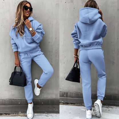 Maddie Women's Co-ord Set in Fleece in a Long Cut with Pockets, photo 2