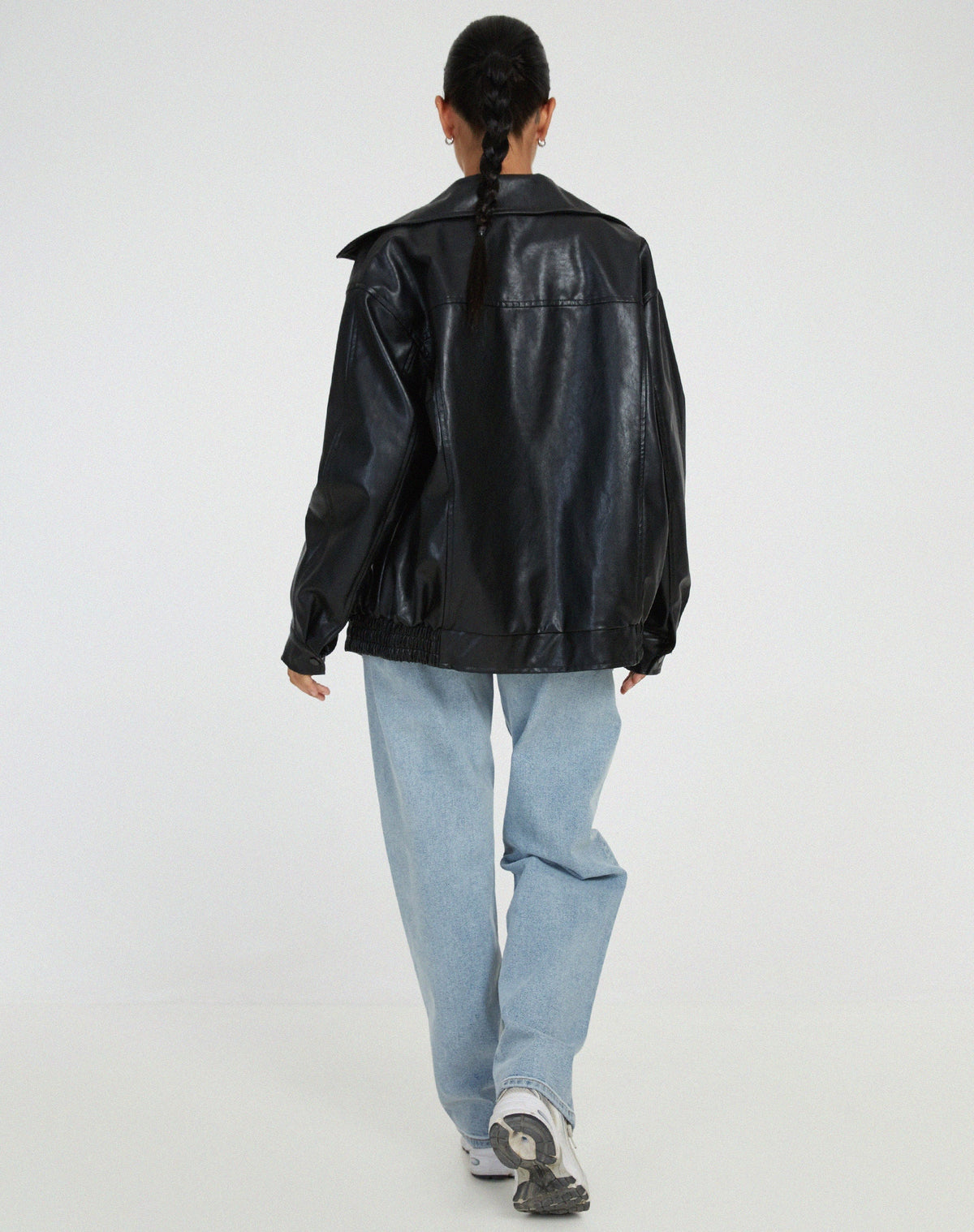 Maeve Women's Jacket in a Leather Look in an Oversized Fit, photo 5