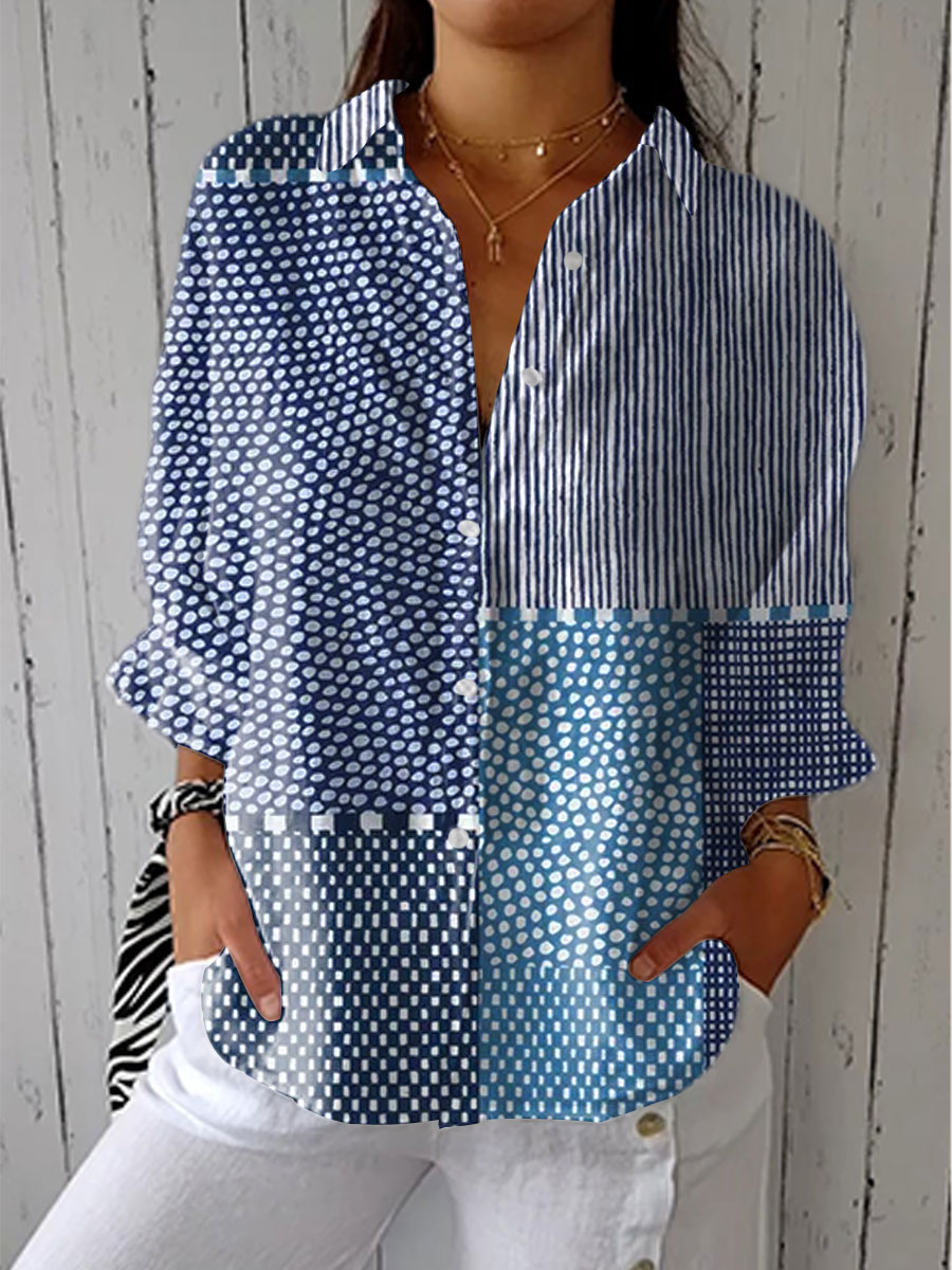 Maude Women's Blouse in a Relaxed Fit with Buttons, photo 1